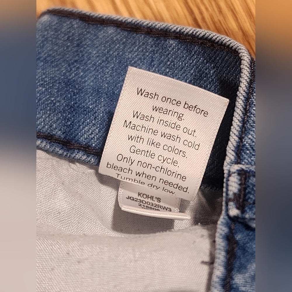 SO Goods for Life Jeans Size 11/30W Super High Rise Straight Wide Leg Di… - Picture 8 of 16